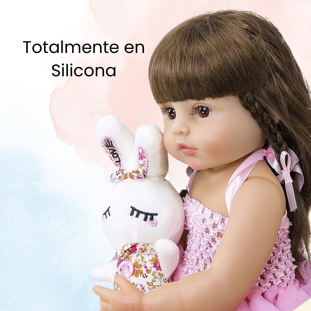 🎀Muñeca Reborn Touch™ Importada 100% en silicona totalmente flexible🎁Gratis Accesorios + 40%off