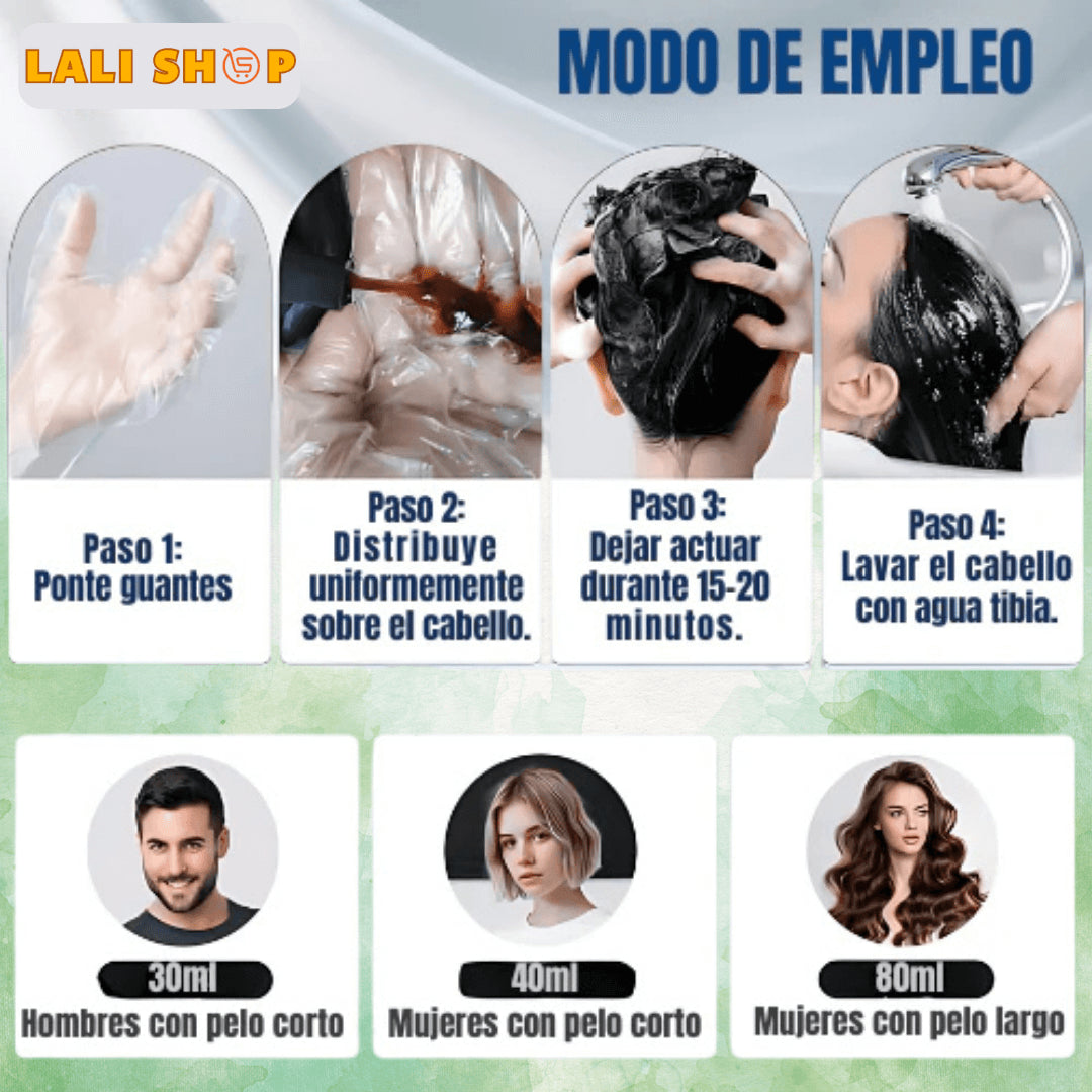 Shampoo Fandur™ Anticanas 3 en 1 con Activador de Color