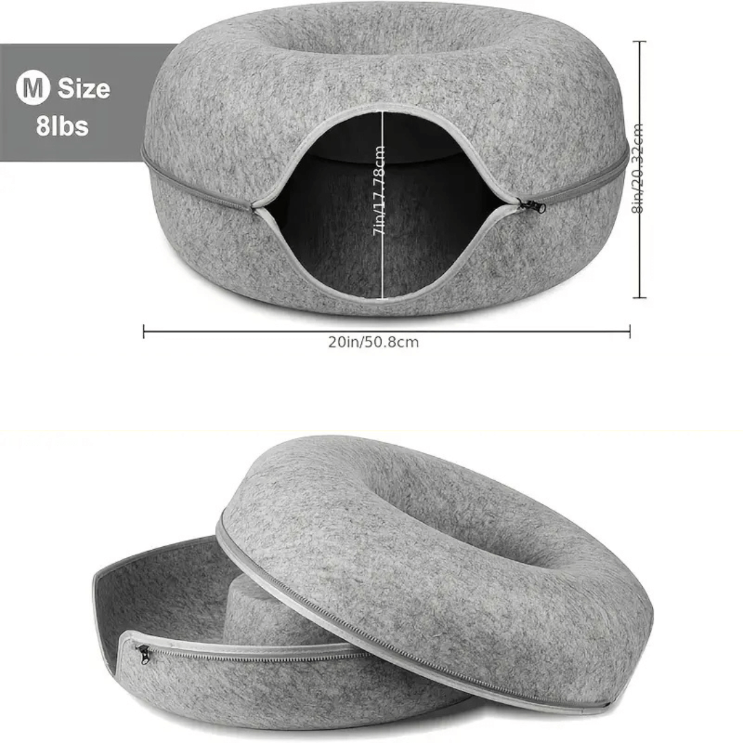 Innovadora CAMA TUNEL para gatos: resistente, cómoda y multifuncional