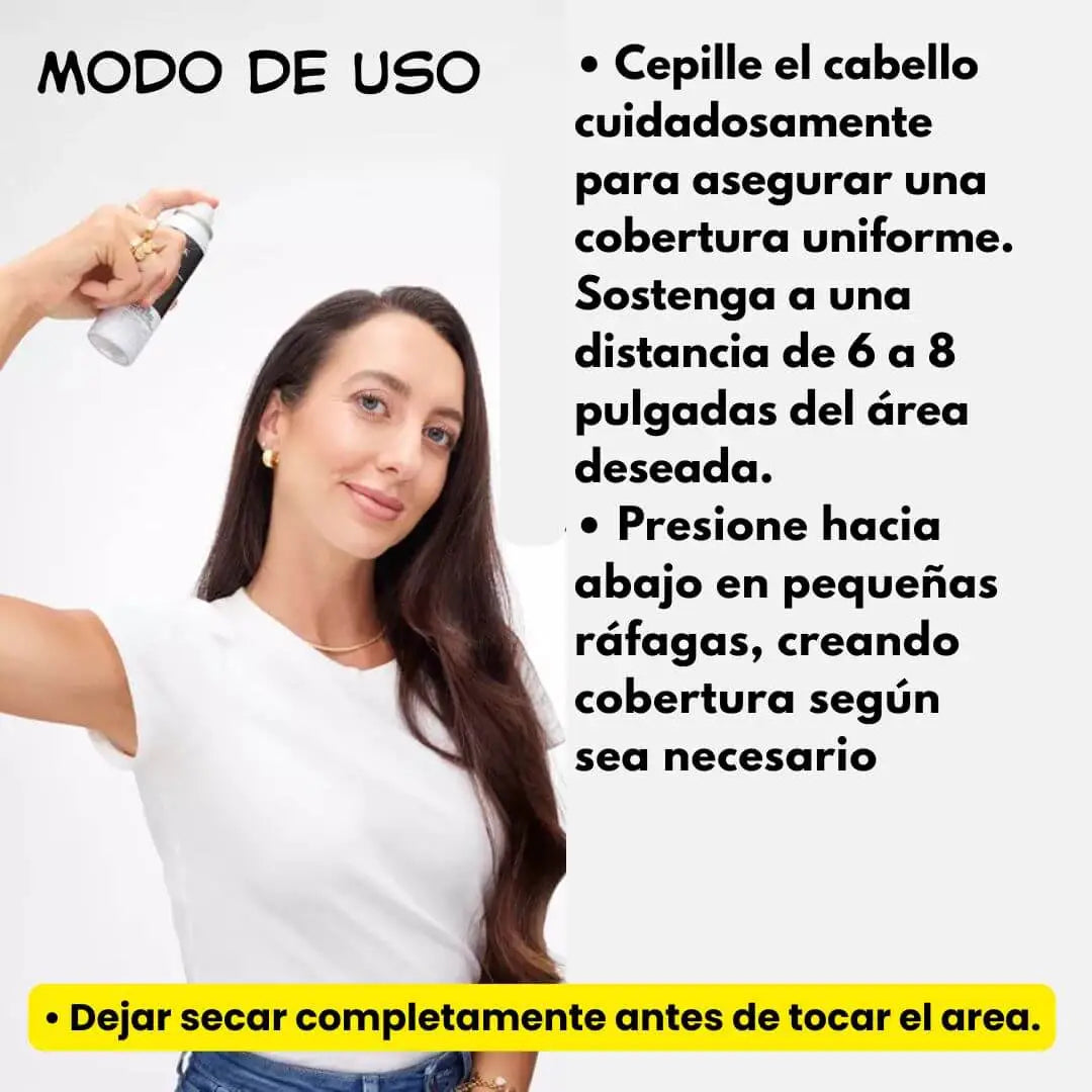 Spray de retoque capilar™ ¡Da un color más uniforme y un acabado suave y natural en minutos!🎁50%OFF