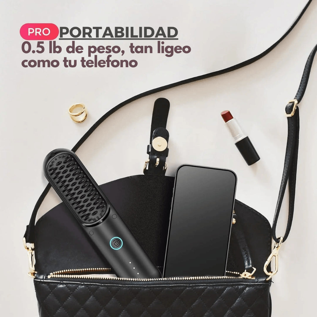 Cepillo Alisador Inalámbrico Portátil - Utilizalo en adultos y niños - Cuida y proteje tu cabello
