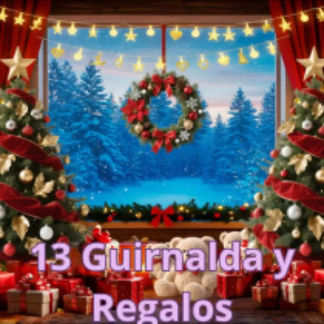 🎄 Telón Navideño Premium™- Convierte cualquier espacio en un fondo perfecto para tus fotos de Navidad 🎁Cinta doble faz + DCTO 50%