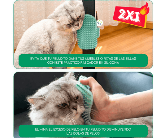 FELINO RELAX ¡Rascador masajeador de silicona!