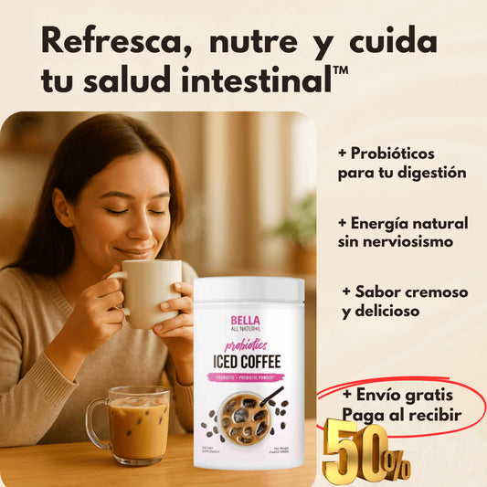 Café arábica con probióticos no solo te activa, también te cuida™☕