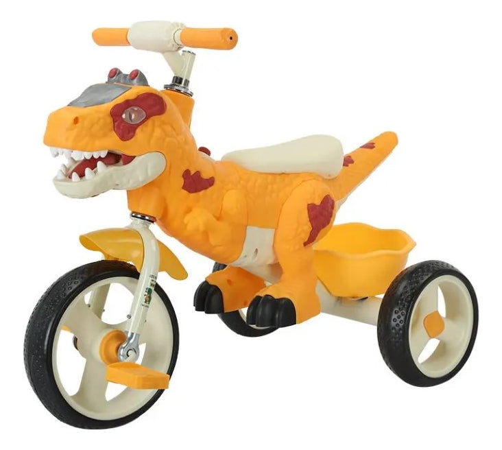 Triciclo Infantil Dinosaurio🦖 Musical con Luces🤩3 en 1 Triciclo-Equilibrio-Empuje