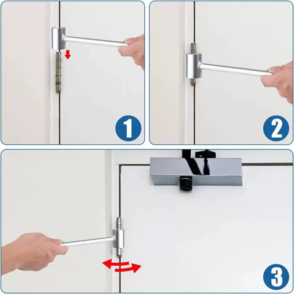 Llave para ajuste de Bisagras🚪Adiós puertas trabadas🎁 2 X 1- ¡Cada llave tiene diferente tamaño!