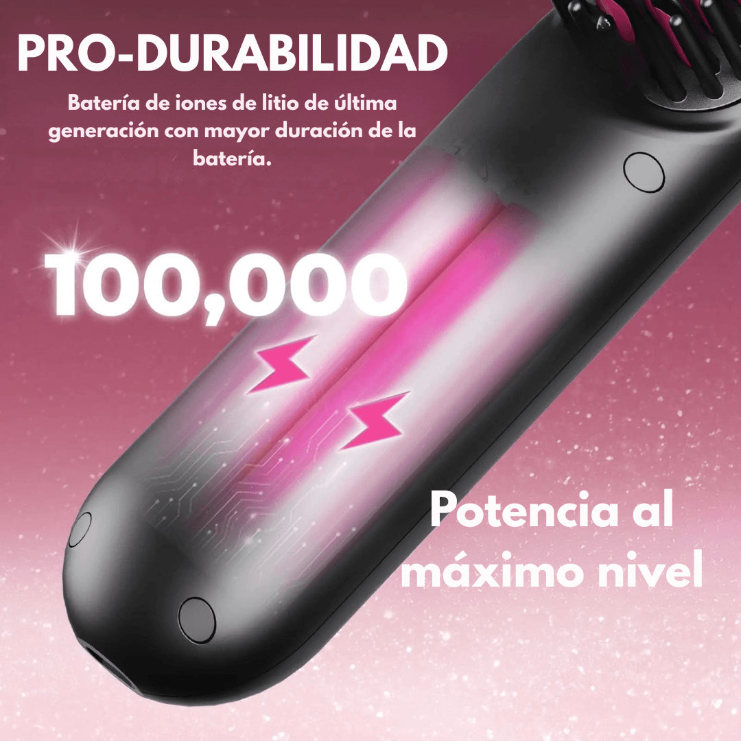 Cepillo Alisador Inalámbrico Portátil - Utilizalo en adultos y niños - Cuida y proteje tu cabello