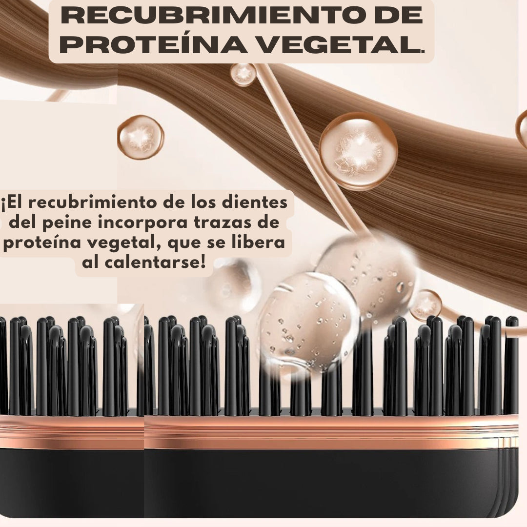 Cepillo Alisador Inalámbrico Portátil—Brush AIR Black®️🎁50%OFF ¡Cabello perfecto donde estés!