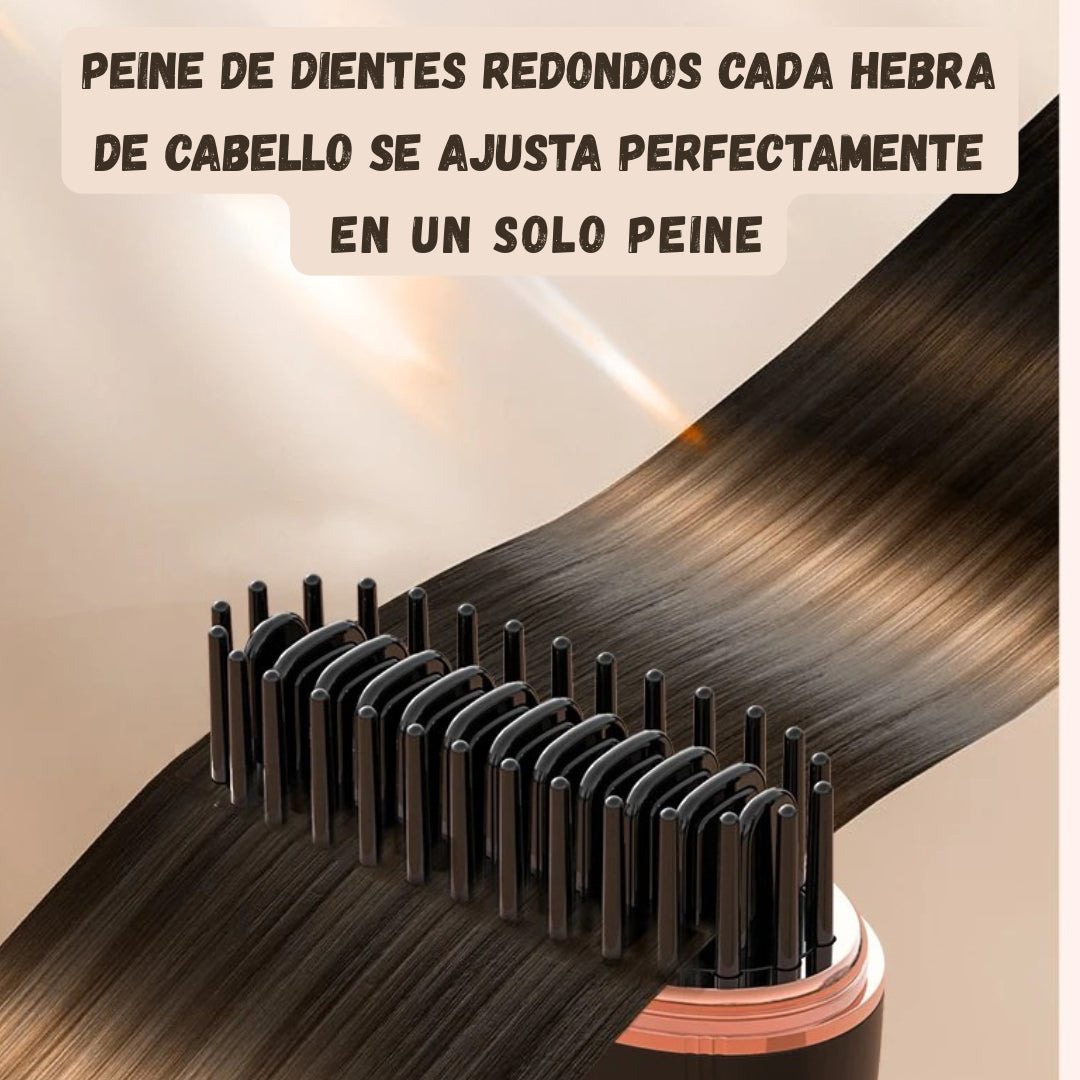 Cepillo Alisador Inalámbrico Portátil—Brush AIR Black®️🎁50%OFF ¡Cabello perfecto donde estés!