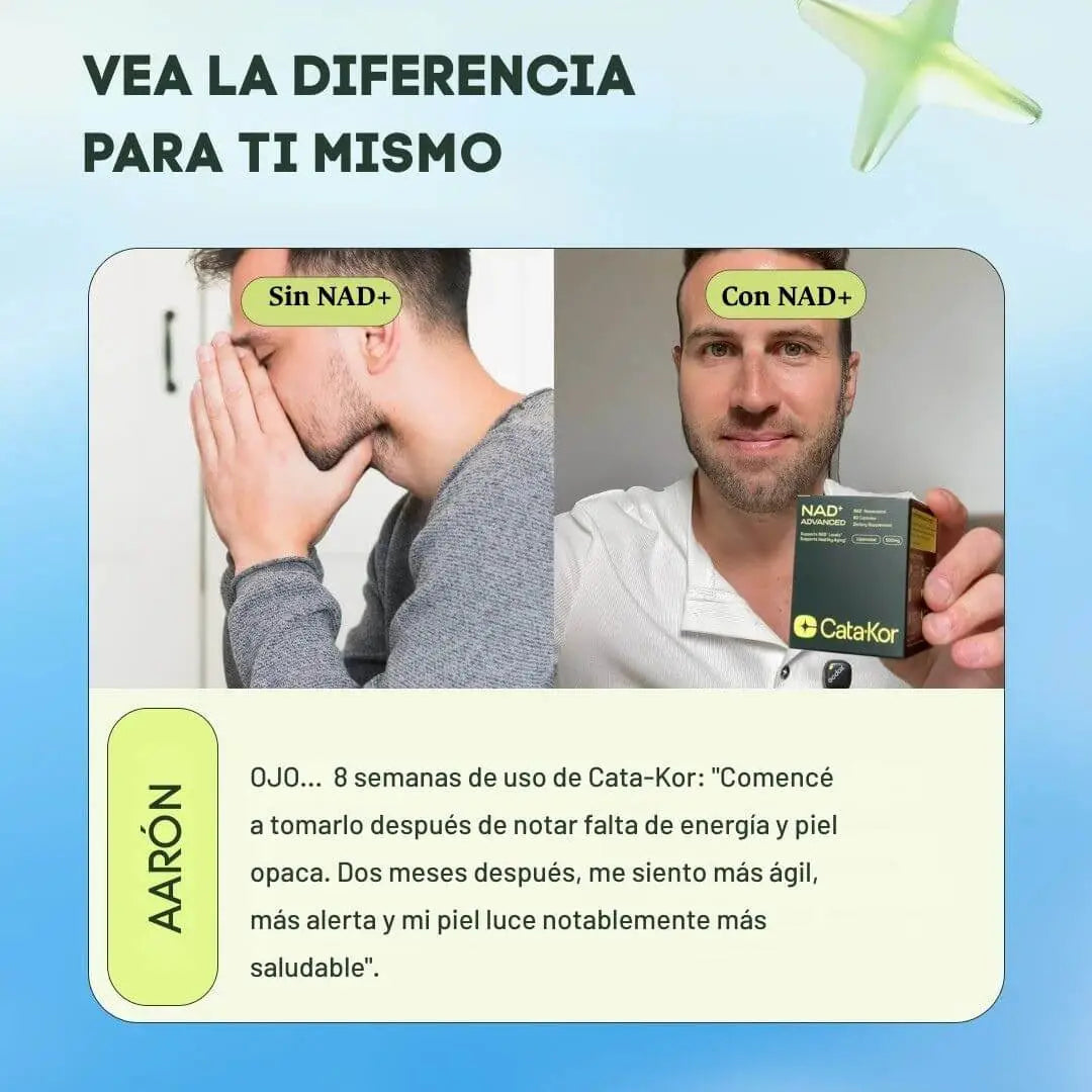 Cata-Kor NAD⁺™ Advanced: energía limpia, mente clara y piel fresca