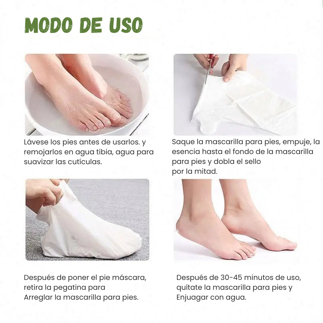 Foot Peel Mask™ Mascarilla Pies – Renueva la apariencia de tus pies desde casa🎁Lleva 6 unidades