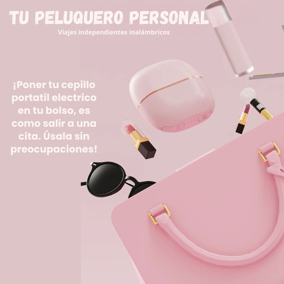 Cepillo Alisador Inalámbrico Portátil—Brush AIR Black®️🎁50%OFF ¡Cabello perfecto donde estés!