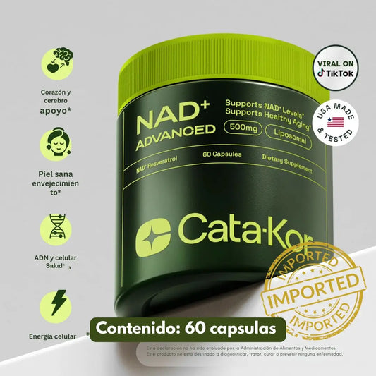 Cata-Kor NAD⁺™ Advanced: energía limpia, mente clara y piel fresca