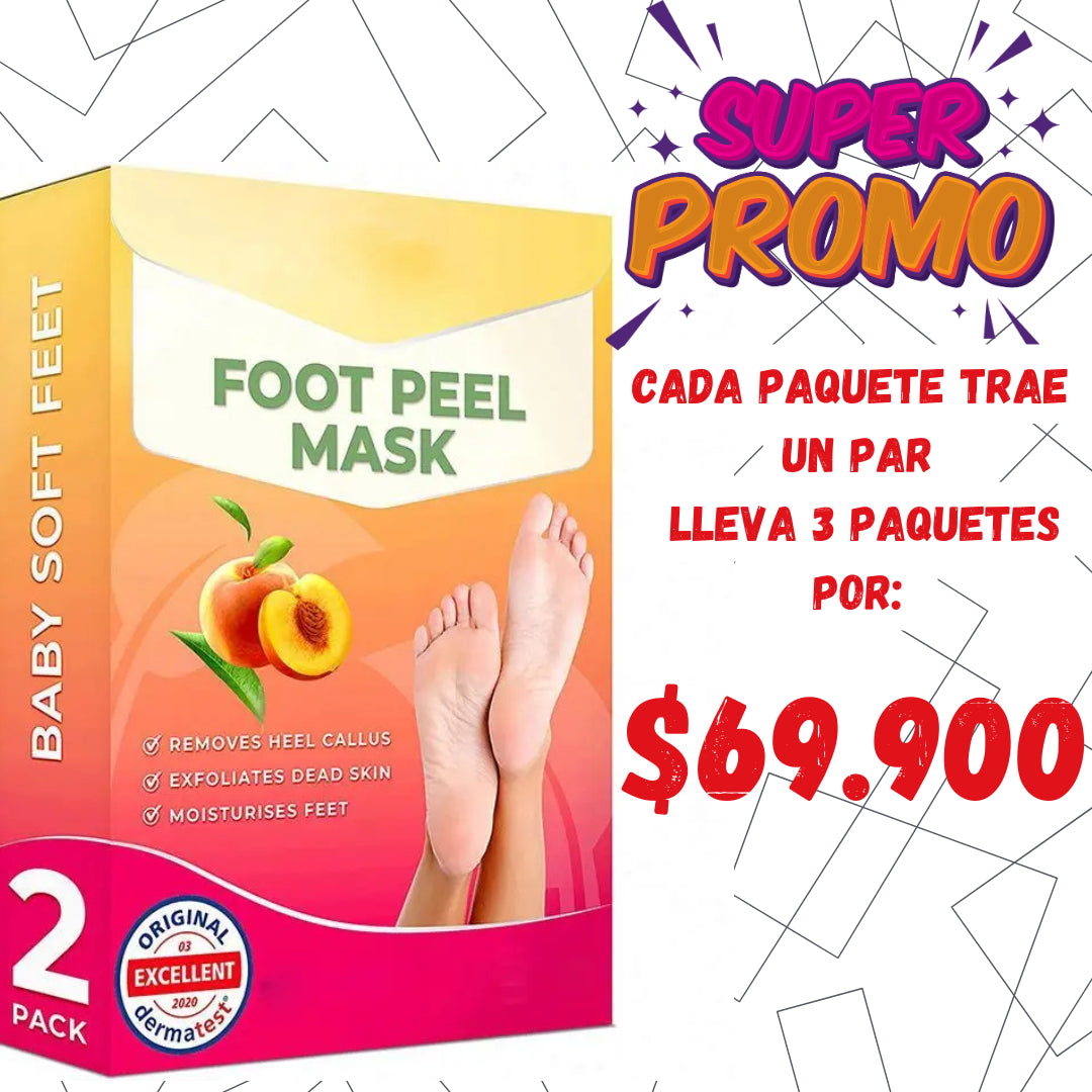 Foot Peel Mask™ Mascarilla Pies – Renueva la apariencia de tus pies desde casa🎁Lleva 6 unidades