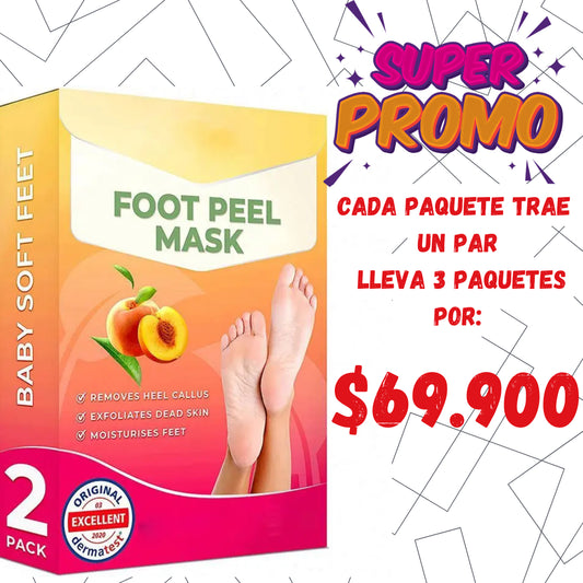 Foot Peel Mask™ Mascarilla Pies – Renueva la apariencia de tus pies desde casa🎁Lleva 6 unidades