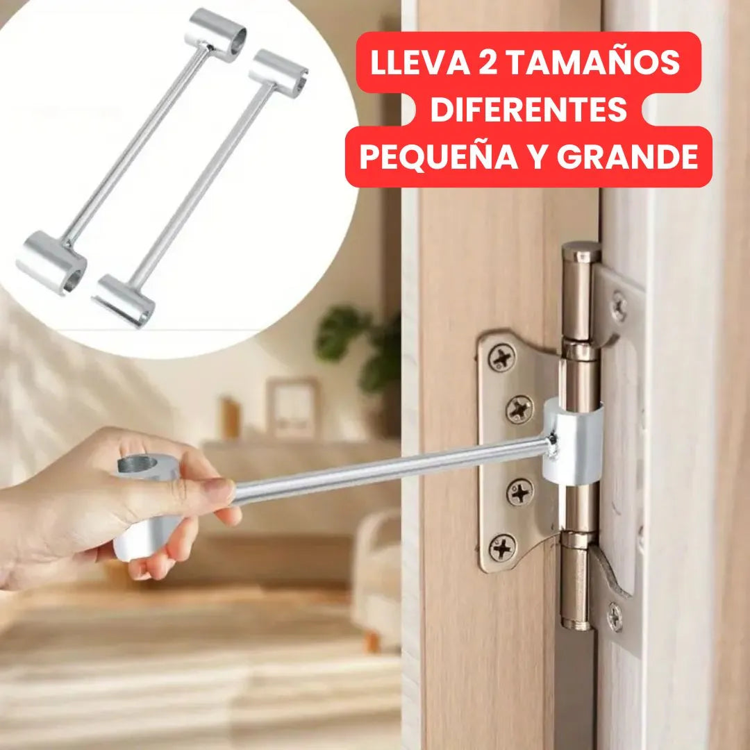 Llave para ajuste de Bisagras🚪Adiós puertas trabadas🎁 2 X 1- ¡Cada llave tiene diferente tamaño!