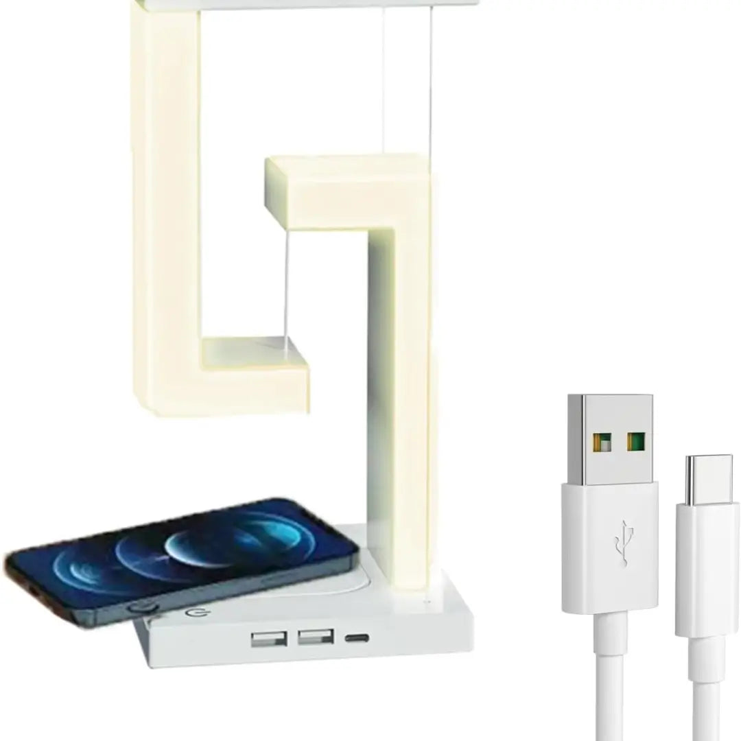 Lampara Futurista anti gravedad con cargador inalámbrico🎁50% OFF ¡Regalo ideal para navidad!