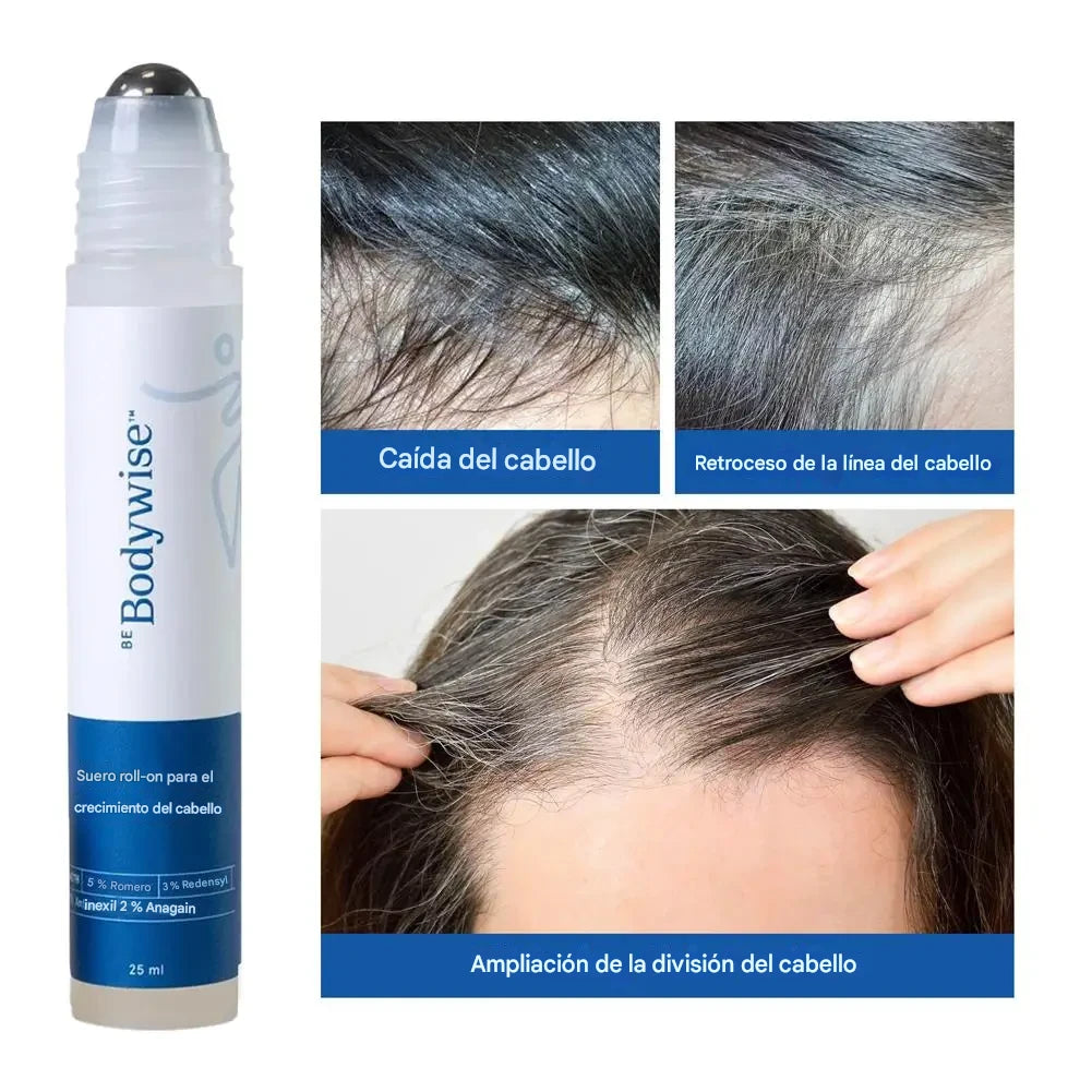Suero en Roll-on™crecimiento del cabello-con ingredientes naturales-🎁50%DCTO