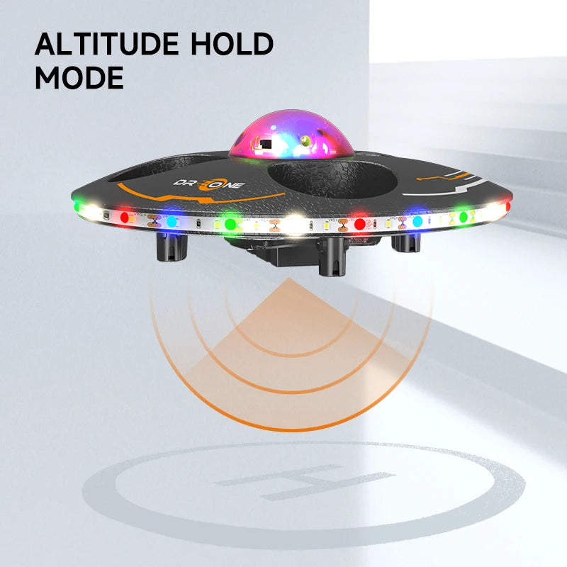Drone S9 OVNI – Diversión Iluminada para Toda la Familia🎁control remoto-bateria recargable-luces led