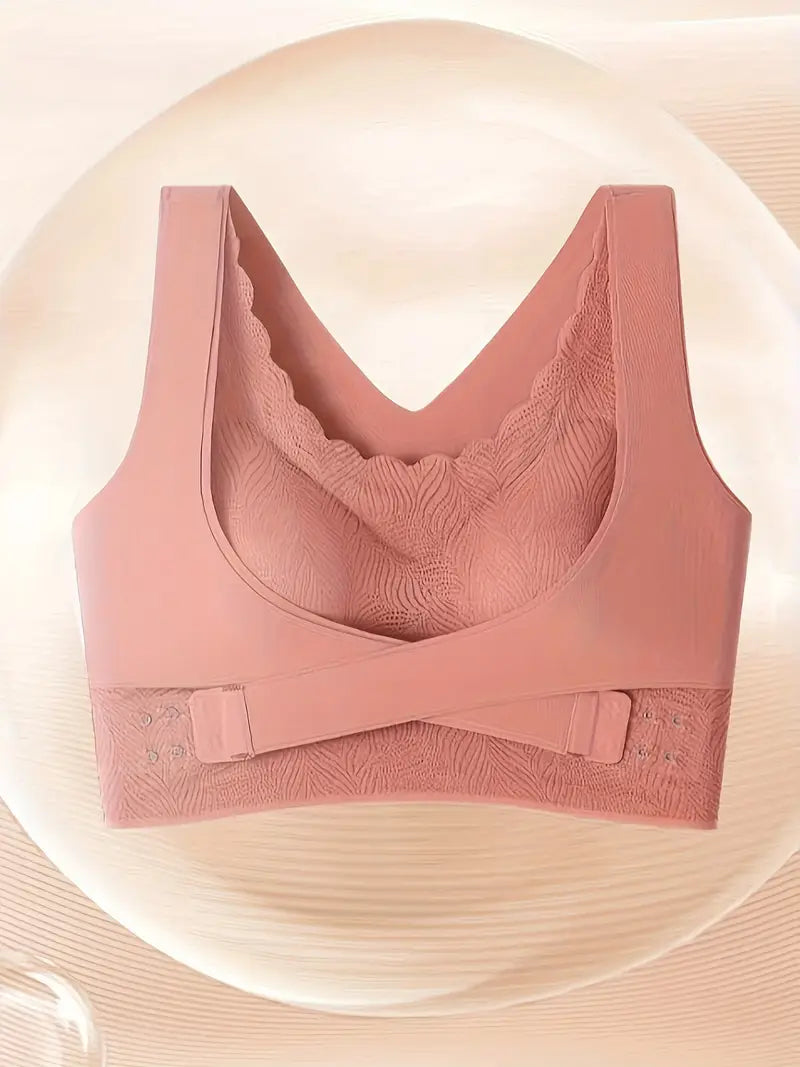 Brasier sin costuras, con realce delantero, transpirable para el uso diario🎁OFERTA 2X1 + 40%OFF
